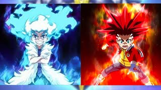 Lui shirosagi 💙 vs Aiger akabane ❤️ [upl. by Baxie]