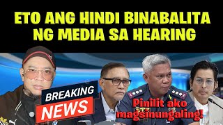 ETO ANG HINDI BINABALITA NG MEDIA SA HEARING [upl. by Athey]