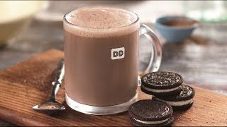 Dunkin Donuts Oreo Hot Chocolate Review  CarBS [upl. by Yelda]