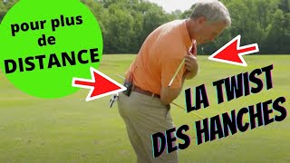 Golf conseils pour PLUS de PUISSANCE  la twist des hanches [upl. by Goldin498]