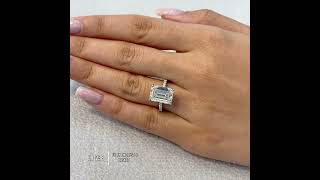 454 carat Emerald Cut Lab Diamond Engagement Ring [upl. by Persis]