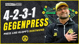 FM22 GEGENPRESS LIKE KLOPP  FM22 Tactics  Football Manager 2022 [upl. by Eiznekam]