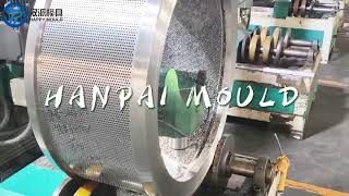 Hanpai Mold——Customized Muyang Famsun 610TW broiler feed ring mold [upl. by Sean]