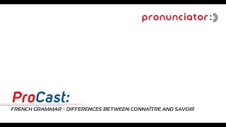 French Grammar Differences between connaître and savoir [upl. by Sternberg]