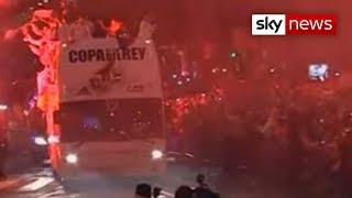 Sergio Ramos Drops Trophy After Real Madrid Win Spanish Cup [upl. by Brunk788]