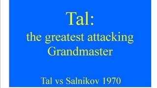 French Defense Tal vs Salnikov  1970 [upl. by Yellat]