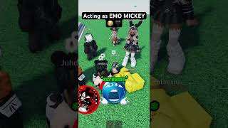 EMO MICKEY loses it 😭💔🥀 roblox [upl. by Leid]