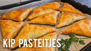 Kip pastei maken snel en makkelijk receptmaking chicken puff pastry quick and easy [upl. by Yzzik]