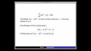 Screencast 321 Quick review  Families of functions [upl. by Whelan]