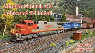 Athearn Genesis C449W Loksound V5 Install  BNSF 767 [upl. by Priestley]