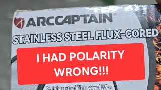 Flux core stainless wire issue fixed and 6010 with ARCCAPTAIN MIG 200 [upl. by Rubi]