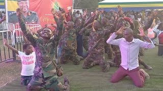 Kwan Pa Band Brought Excitement To Burma Camp As The Soldiers Danced To Their Christmas Songs [upl. by Inram]