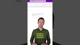 Tabelle in OneNote erstellen 💯 Excel tipps Tricks microsoftambassador [upl. by Mcgill]