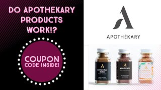 Do Apothekary Products Work  Review of Apothekary AntiAging Beauty Trio Hollistic Supplements [upl. by Alleber]