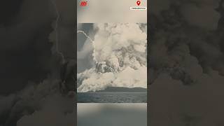 MASSIVE Tonga Volcano Eruption Triggers Tsunami [upl. by Bathsheeb988]