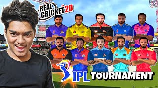 quotIPL TOURNAMENTquot🏆 in REAL CRICKET 20 [upl. by Ilrebma]