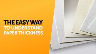 The easy way to understand the thickness of your paper [upl. by Fornof]