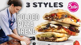 Folded Pizza Trend  Cheeseburger Style Veggie Süß [upl. by Yttak]