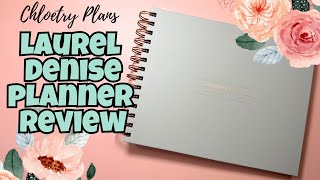 Laurel Denise Undated Mini Planner Review  Chloetry Plans [upl. by Akinihs]