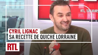 CYRIL LIGNAC  sa recette de quiche lorraine [upl. by Goggin635]