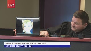 Michigan judge sentences Shanda Vander Ark to life without parole [upl. by Galasyn]