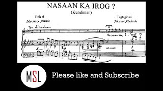 Nasaan Ka Irog  Nicanor Abelardo  Accompaniment  Minus 1  Karaoke  Instrumental  Piano Solo [upl. by Placida]