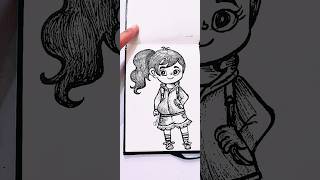 DIV cartoon character easy drawing ideas art drawing viralvideo status shorts bts youtube [upl. by Nnaerb]