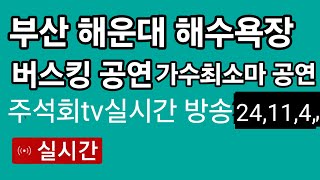 부산 해운대 해수욕장 버스킹 공연 가수최소마 실시간 방송 주석회 tv 2024년11월4일 영상 [upl. by Morlee652]