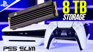 🔥PS5 SLIM STORAGE UPGRADE 8TB SSD Upgrading the PS5 Slim to 8 Terabytes SSD Memory [upl. by Victorie]