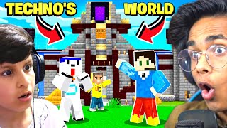 I SURPRISED Piyush Joshi with Techno Gamerz MINECRAFT WORLD [upl. by Saideman]