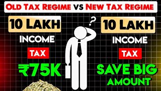 Best Tax Regime for 10 Lakhs Salary  Calculate INCOME TAX for 2024  Tax Slab Rate For AY 202324 [upl. by Abihsat849]