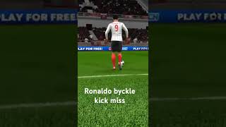 Dls 18 Ronaldo Byckle kick miss football editronaldo futbol [upl. by Narad243]