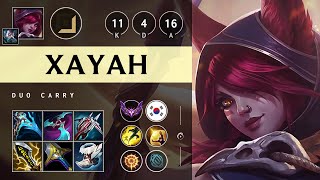 Xayah ADC vs Corki Dominating  KR Master Patch 1423 [upl. by Herrah]