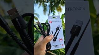 Portronics Konnect X USB to lighting cable iphone Fast Charging Nylon Braided Aluminium Alloy Shell [upl. by Uticas976]