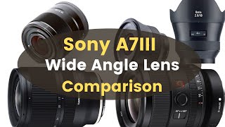 6 Best Wide Angle Lenses For Sony A7iii  SONY LENS for Video and Photo  Sony A7 iii Lenses 2022 [upl. by Retsehc]