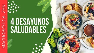 4 desayunos con avena quinoa y cereales MACROBIÓTICA [upl. by Shira933]