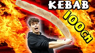 MAKSYMALNIE OSTRY KEBAB 100 CM 🌶️🔥 NAJOSTRZEJSZY W POLSCE [upl. by Nnaaras258]