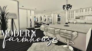 Bloxburg Modern Family Farmhouse Mansion 316k  No Large Plot  House Build [upl. by Benni]