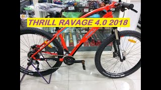 REVIEW SEPEDA MTB 275 THRILL RAVAGE 40 2018 SATIN NEON RED BLACK [upl. by Levins549]