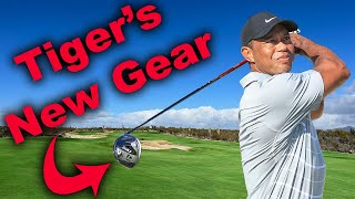 Tiger Woods Has New Equipment in the Bag [upl. by Nosnaj]