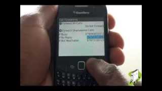 How to setup call diverts on your BlackBerry Curve 8520  The Human Manual [upl. by Sunev]