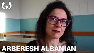 WIKITONGUES Giuseppina speaking Arbëresh Albanian [upl. by Wenoa]