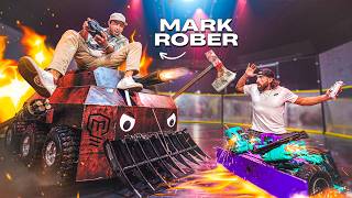 Dude Perfect vs Mark Rober Battle Bots [upl. by Pinto]