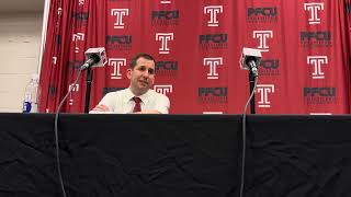 Coach Adam Fisher and Matteo Picarelli  TempleUSF postgame press conference [upl. by Donn]