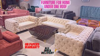 Furniture for Home at Cheapest price in Kirti Nagar Furniture Market Delhi Sofa Bed Dining Table [upl. by Wexler996]