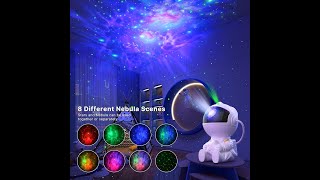 Astronaut Star Projector Night Light with Remote Control 360 Adjustable Design Bedroom Nebula Galaxy [upl. by Olatha]