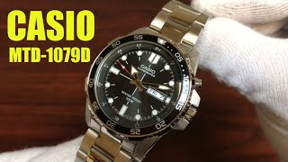 Unboxing Casio Illuminator Divers Sports Watch MTD1079D1AV MTD10791A [upl. by Beaudoin516]