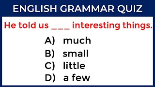 English Grammar Quiz CAN YOU SCORE 3535 challenge 52 [upl. by Quiteris]