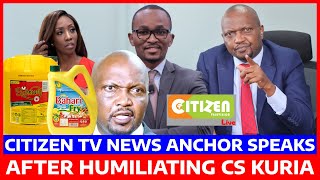 BREAKING MTANGAZAJI Wa CITIZEN TV AZUNGUMZA BAADA Ya KUMDHALILISHA MOSES KURIA HADHARANI CITIZEN TV [upl. by Hanej]