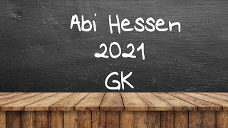 GK C1 1112  Lösung MatheAbi Hessen 2021 [upl. by Anail96]